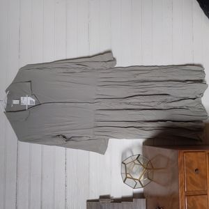 NWT H&M light Green long sleeve Maxi dress size